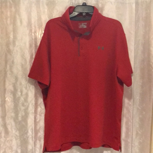 Under Armour Other - Under Armour Red Polo Shirt Adult Size XXL!